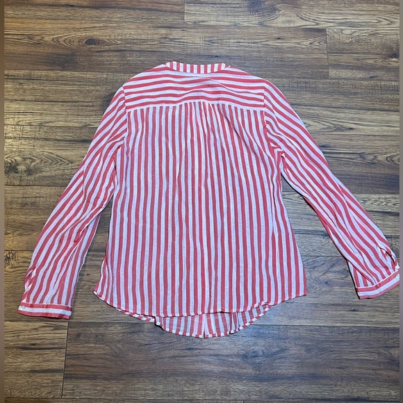 Zac & Rachel Striped Button Down Blouse Size Medium - Picture 2 of 6